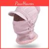 European Style Knit Winter Hat With Short Brim And Windproof Function For Adults