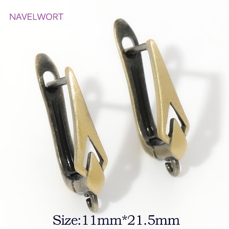 Fasteners For Earring Antique Bronze Shvenzy Earwires Brass Earring Hooks Earring Fixtures For DIY Earrings Making Accessories