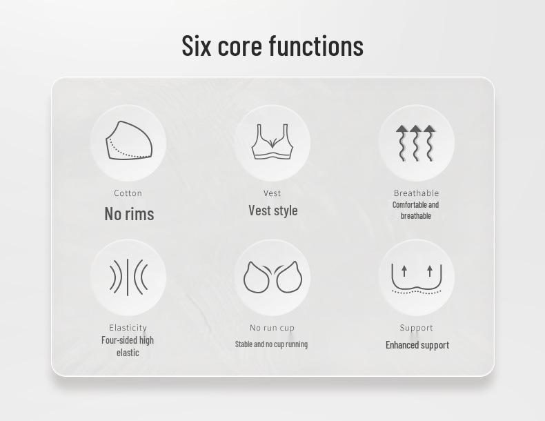 Plus Size Deep V Seamless Wire-Free Bra: C-F Cup, Large Bust Minimizer with Anti-Sagging Side Support