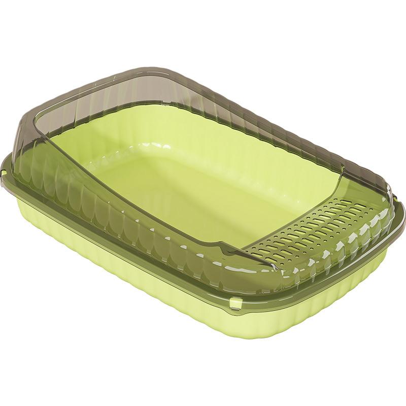 Cat Litter Box Semi-closed Open Splash-proof Cat Excrement Basin Cat Toilet Large Thickened Cat Kitten Potty
