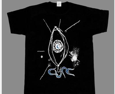 La T-SHIRT punk gotica NEW BLACK della band CURE