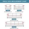 Elastisk sofatrekk til stue setetrekk justerbart sofatrekk L-formet sofatrekk møbelbeskytter hjemmedekor