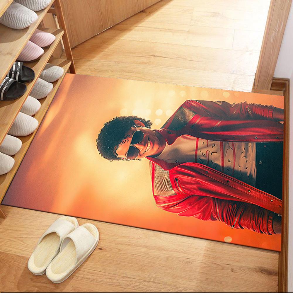Michael Jackson 77 Floor Rug Office Rug Suitable for Dining Room Study room Kitchen Foyer Anti-slip Rug Anime Office Decor