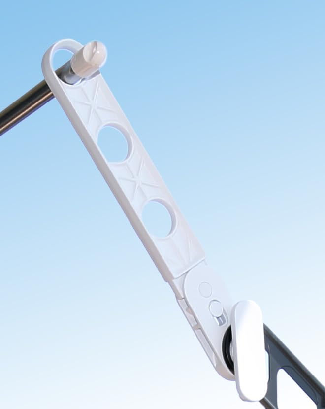 Clothes Drying Rack, Clothesline Holder, Balcony Drying Rack, Clothesline Height Adjustment, Extension Bar, Prevents Clothes from Getting Dirty, Incre