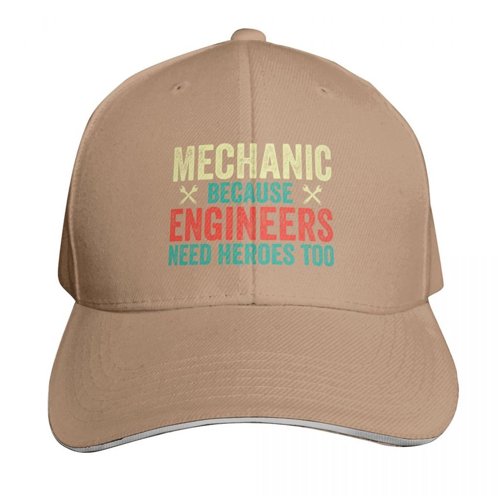 Mechanic Because Engineers Need Heroes Too Funny Car Mechanic Gift  Mechanics Baseball Cap Icon Funny Hat For Unisex Womens