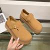 Fashion commuter retro all-inclusive platform shoes women's new summer height-increasing versatile single shoes