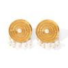 Luxury European & American Tassel Pearl Stainless Steel Earrings