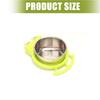2Pieces Stainless Steel Bird Cage Feeder With Hanging Design Food Bowl Parrots Feeding Station For Easy Installation