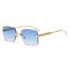 New Vintage Frameless Square Sunglasses Women Men Rectangle Sun Glasses Female Eyewear Sunglasses for Male Female Eyeglasses