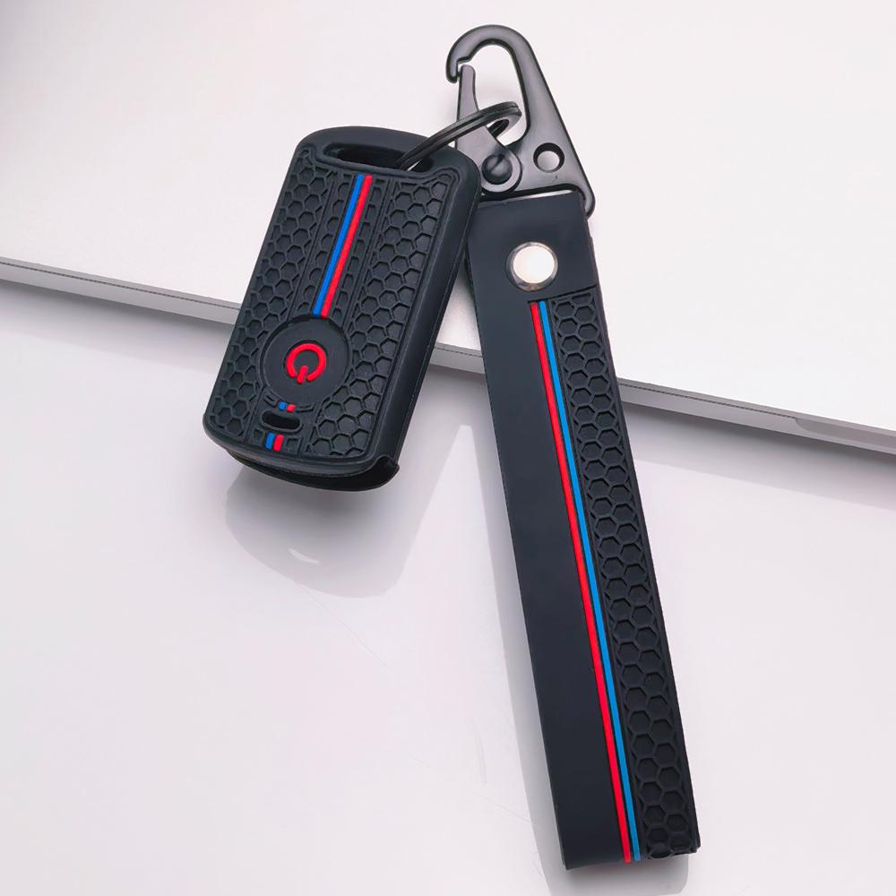 Moto Key Cover for Honda Fit PCX Forza SH150 SH300 XADV Vario Scoopy Yamaha Nmax Xmax Aerox Filano Lexi Fazzio Freego TMAX with Keychain Key Fob Case
