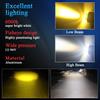 1pc H4 H6 BA20D LED Motorcycle Headlight Bulb Moto Spotlights CSP Lens White Yellow Hi Lo Lamp Scooter Accessories Fog Lights