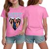 Korean Girl Group Kids Fashion Short Sleeve T-Shirt for Boys and Girls