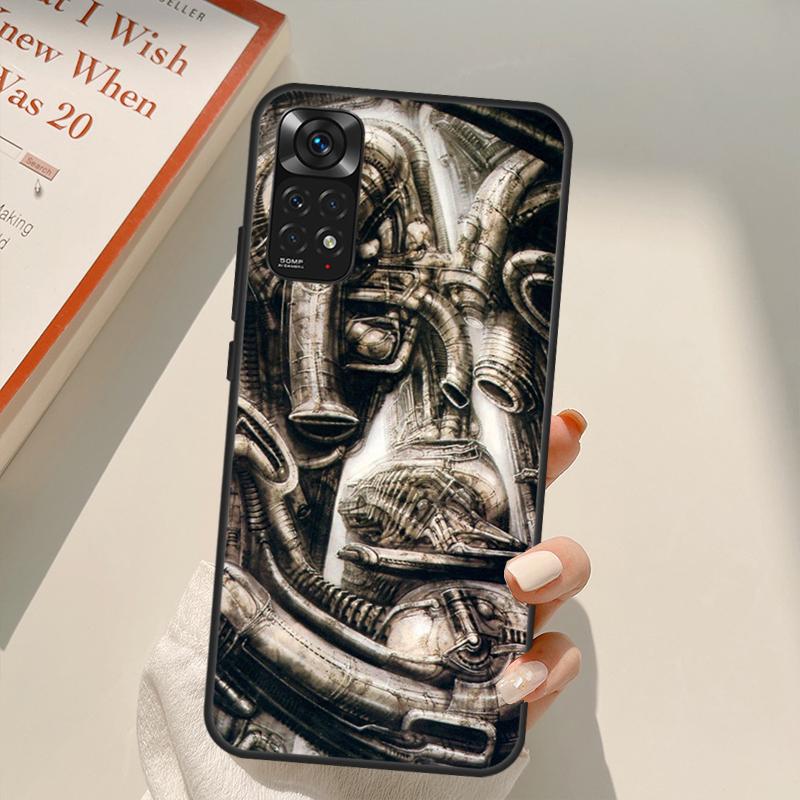 Hr Giger Li II Case For Xiaomi Redmi Note 11 Pro 8 9 11S 10S 9S Note 10 Pro Cover For Redmi 10 10C 9A 9C