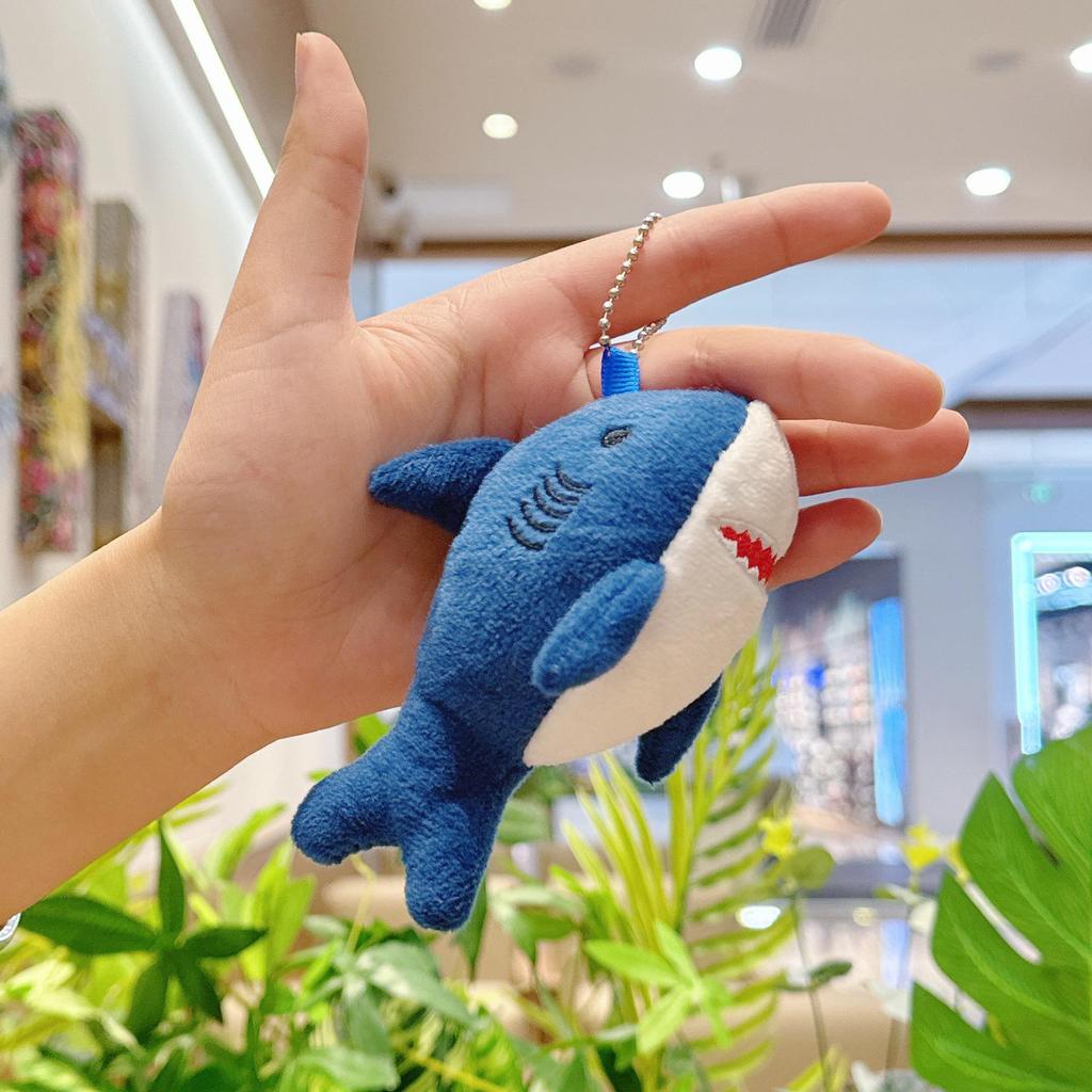 Plush Shark Keychain Doll - Cute Bag Charm & Wedding Toss Accessory