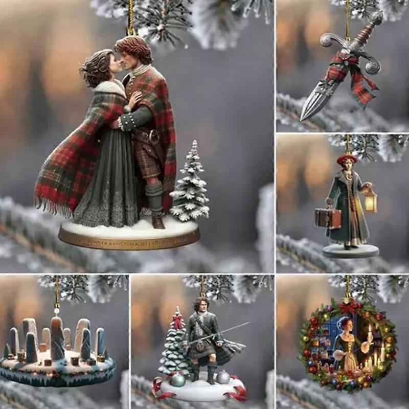 Christmas Ornaments Hangs Outlander Decoration for Christmas Tree Outlander Books Homage Unique Holiday