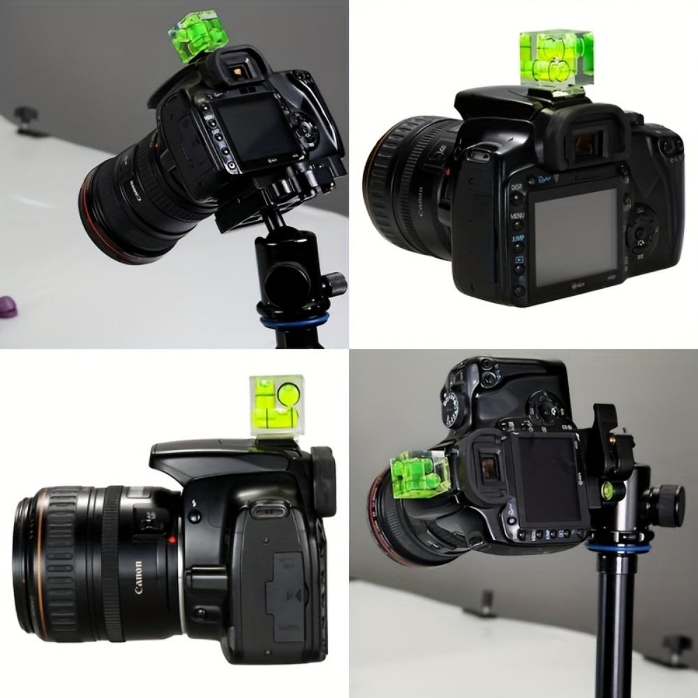 Triple 3 Axis Hot Shoe Bubble Spirit Level Compatible Compatible for Canon Nikon Pentax DSLR Camera