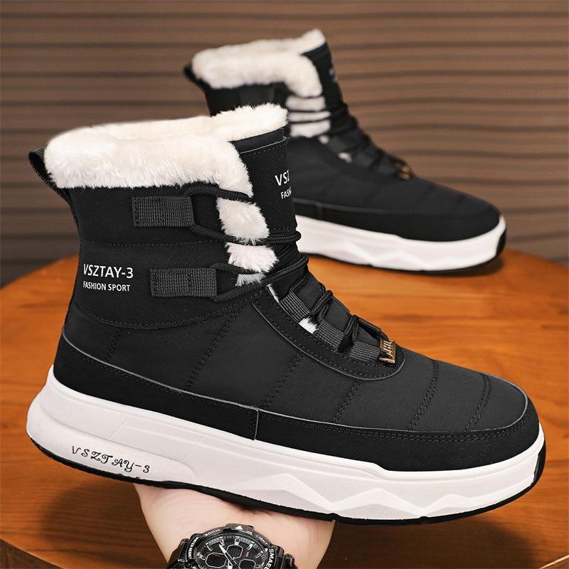 Snow boots winter velvet warm high-top down bread shoes sub-zero waterproof and non-slip cotton shoes