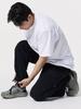 Chaebteoegseu Crispy Flowline Wide Cargo Pants (Black)
