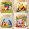 Cute Cartoon Wwinnie The PoohS Classic Throw Pillow Covers Pattern Cushion Cover Suitable For Sofa Bedroom Car Pillow Cover