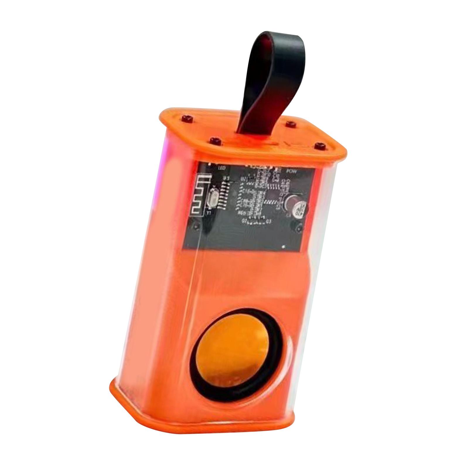 

Прозрачная Bluetooth-колонка Прозрачный корпус RGB-подсветка Type-C Портативная беспроводная колонка с силиконом