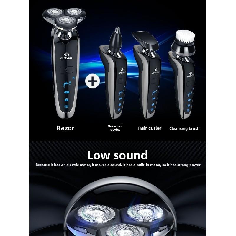 Electric Shaver with Rechargeable Feature, Fully Washable, Intelligent Digital Display, Multi-purpose Beard Trimmer