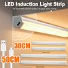 Bande LED Capteur Lumière de Nuit Design Spatial Lumière pour Armoire à Vin Garde-robe Lampe Murale de Chevet Lumière Capteur Rechargeable 3 Niveaux