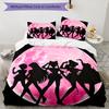 3-teiliges Bettwäscheset mit Sailor Moon Muster, Bettbezug-Set enthält Bettbezug & Kissenbezüge, perfekte Ganzjahres-Schlafzimmerdekoration & Geschenk