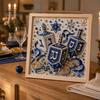 Creative Mindful Activity DIY Hanukkah Pearl Art Kit, 3D Mosaic Bead Craft Set, Hobby Set Ritual Making Kit for Traditional Holiday Home Decor