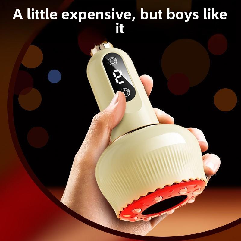 

1PCS Smart Negative Pressure Cupping Massager with Heated Gua Sha Scraper - Plastic Portable Massage Tool for Home Use S слоновая кость