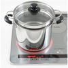 Yoshikawa CookLook II Pasta Pot, 22cm, 6.5L, with Glass Lid and Inner, Stainless Steel, Induction and Gas Compatible, Made in Japan, SJ2187