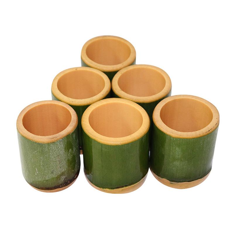 Natural Bamboo Cup Home Decoration Keys Pens Storage Creative Handmade Crafts