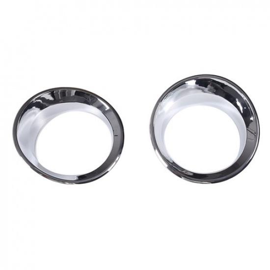 Front Bumper Fog Light Lamp Chrome Cover Trim For Hummer H3 SUV SUT 2003-2009