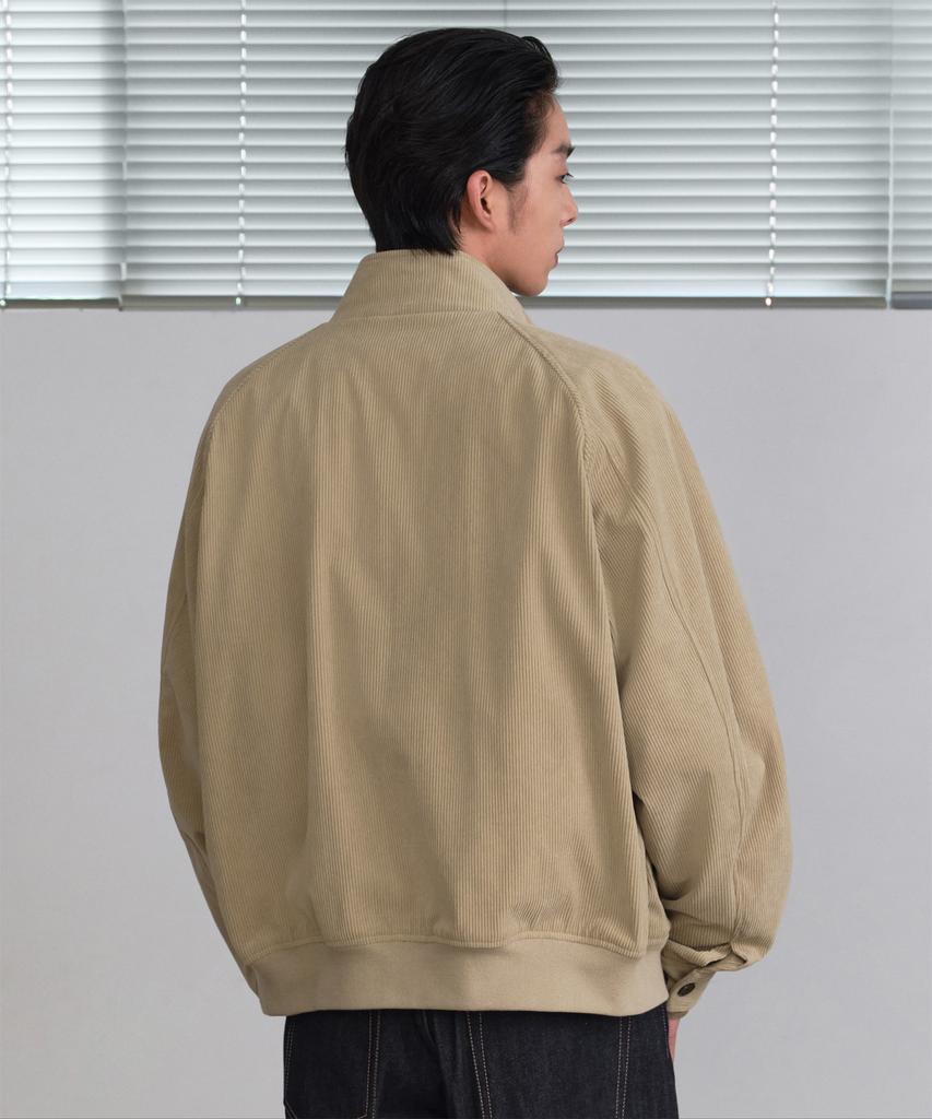 Musinsa Standard 8W Corduroy Harrington Jacket [Beige]