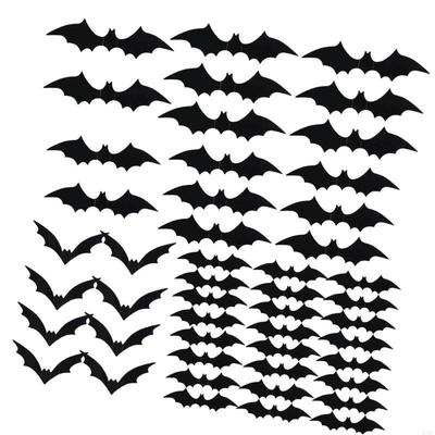 Fliegende Fledermaus Aufkleber Haftende PVC Sticker Halloween Dekorationen für Wand Fenster