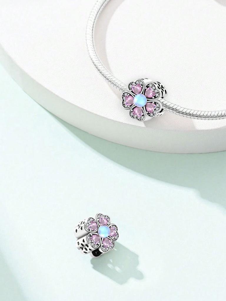 Copper Metal Plated Authentic Original Charm Bead Components VPink Flower Bow Dragonfly Bead Components Compatible With Bracelet High Quality Fine