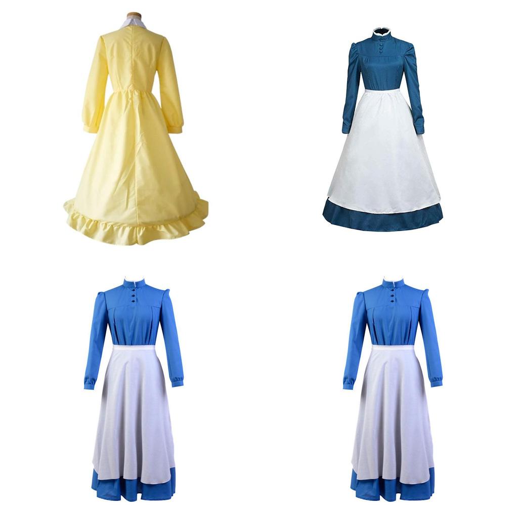 Howl's Moving Castle Sophie Deluxe Long Sleeve Costume For Cosplay