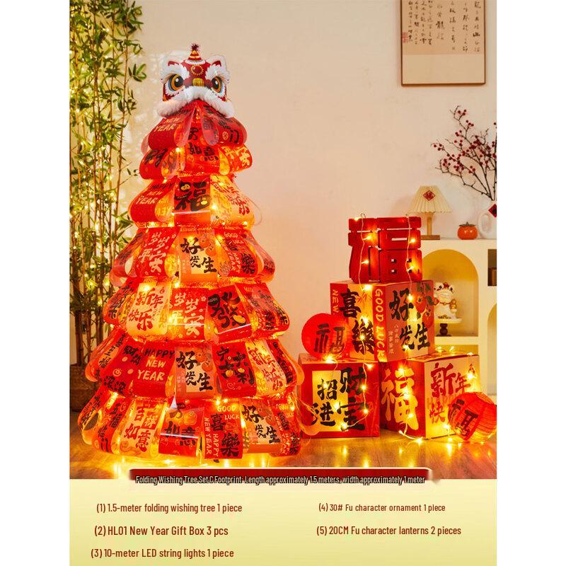 Handun Luminous Foldable New Year Wishing Tree