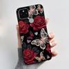 Silikonhülle für Google Pixel 5 Pixel 5A Pixel5 Pixel5A Weiche Abdeckung Luxus Mode Schmetterlingsblumen Bemalt Schwarz Handyhülle