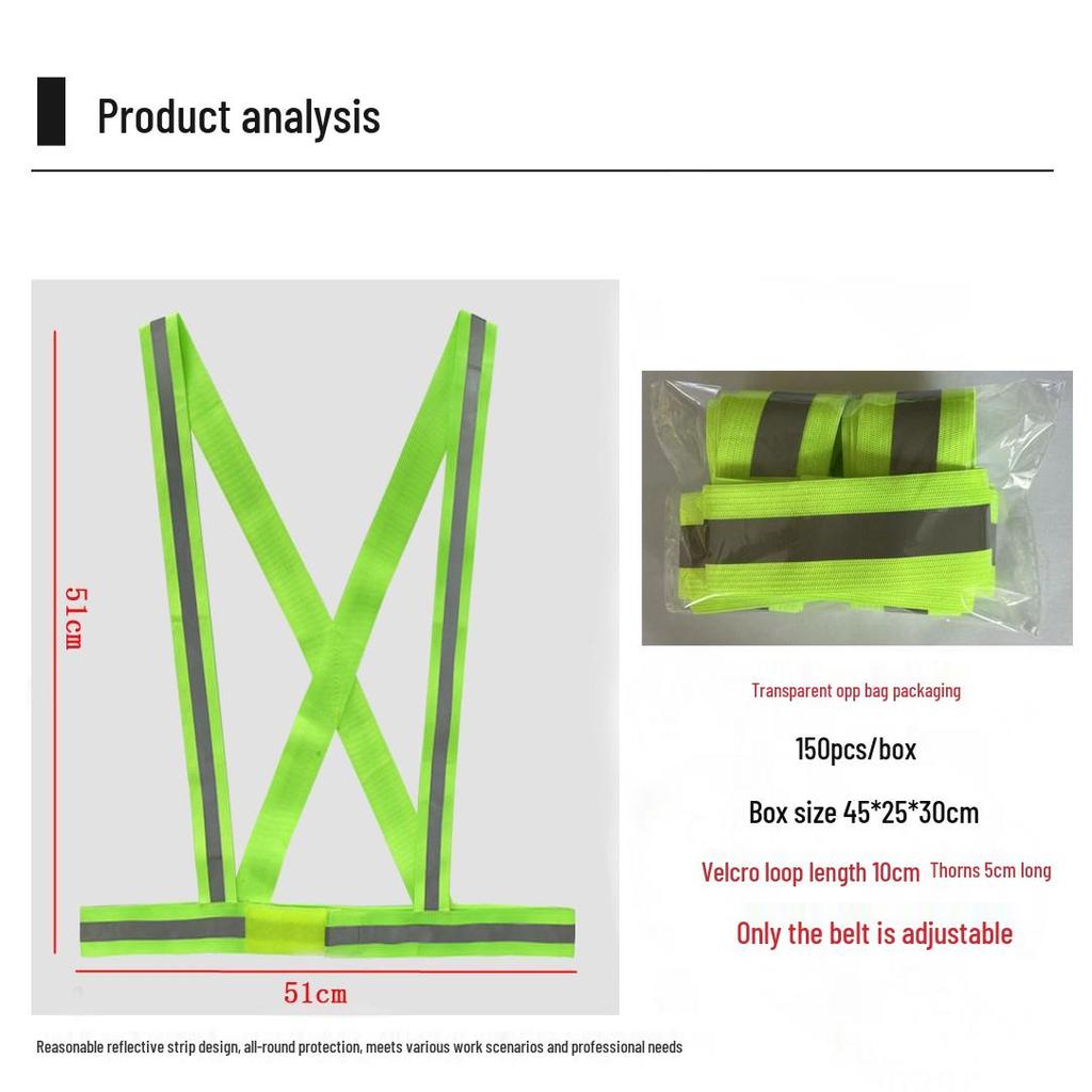 Adjustable Elastic Reflective Straps for Nighttime Cycling and Running Safety