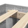 Bed Frame Gray Sonoma 140x200 cm Particleboard