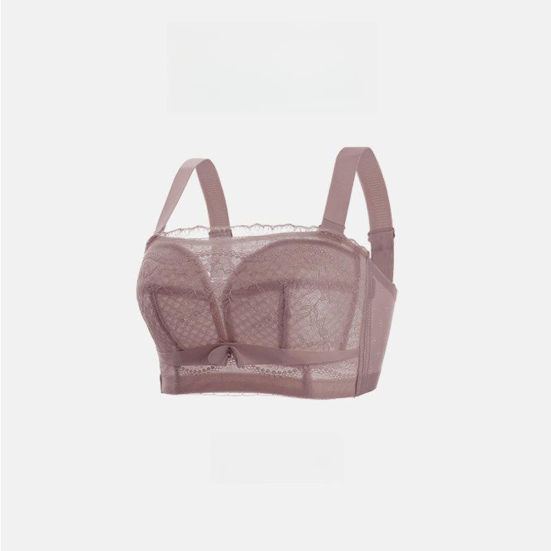 Summer Strapless Bra for Women Invisible Back Wrapped Chest and Tied Chest Plus Size Bra