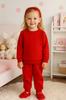 Cotton Pajamas 104 Children' Pajamas 100% Cotton For Nursery 2-Piece Red