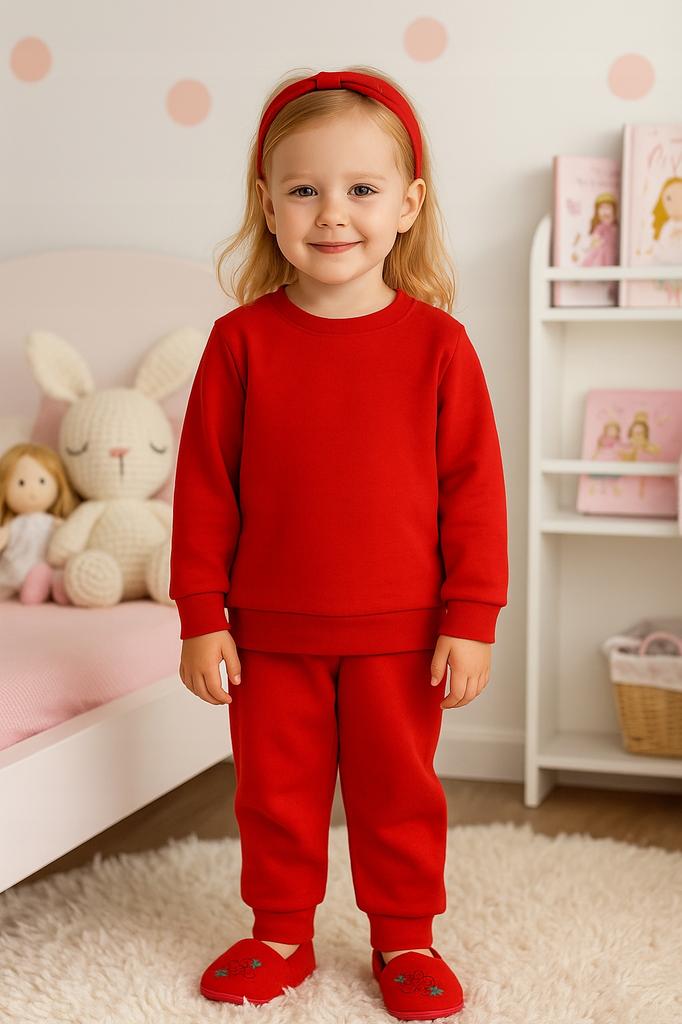 Cotton Pajamas 104 Children' Pajamas 100% Cotton For Nursery 2-Piece Red