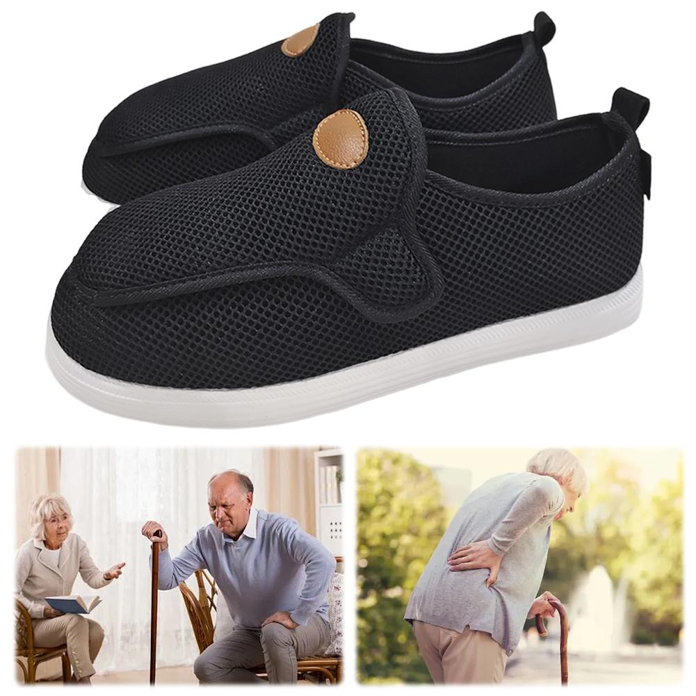 Swollen Feet Shoes for Men Adjustable Diabetic House Shoes Extra Wide Width Slip-on Shoes for Diabetic Swollen Feet