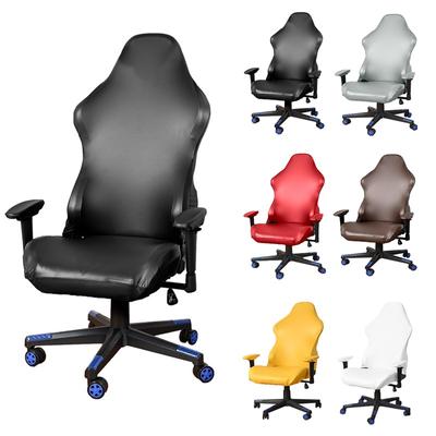 PU-läder Spelstolöverdrag Elastiska Datoröverdrag För Racing Spelstolöverdrag Kontor Hem Sitsfodral Capa Cadeira Gamer