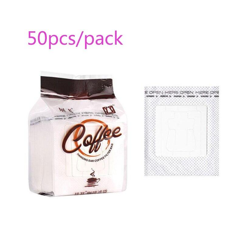 50 Filtri Da Caffè Portatili A Sacchetto – Monouso, Biodegradabili, Con Gancio, Ideali Per Viaggi, Campeggio E Ufficio