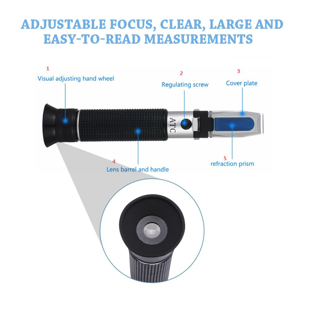 3 in 1 Clinical Refractometer Cat Dog Urine Specific Gravity Serum Protein Tester Equipment