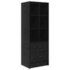 Desk with Drawers 2 pcs Black Oak Effect