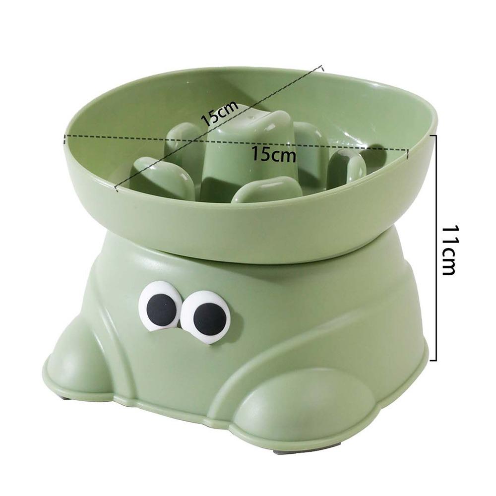 

Миска для медленного кормления собак против рвоты, миски для собак для предотвращения удушья, красочная миска для кошачьего корма для щенков и кошек зелёный