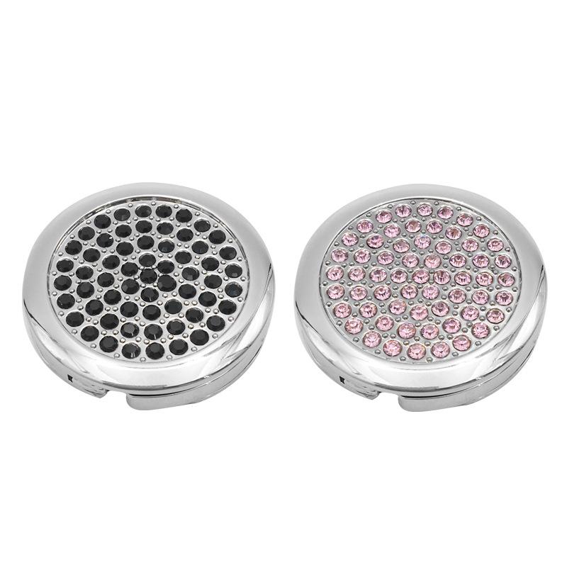 Foldable Round Rhinestone Handbag Hook - Portable Hanger & Holiday Gift
